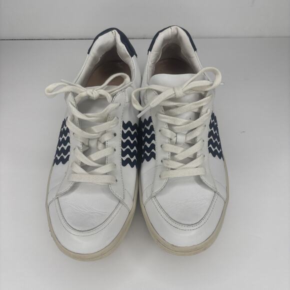 Loeffler Randall Elliot White Leather Low Top Sneakers 6.5 - Picture 1 of 9